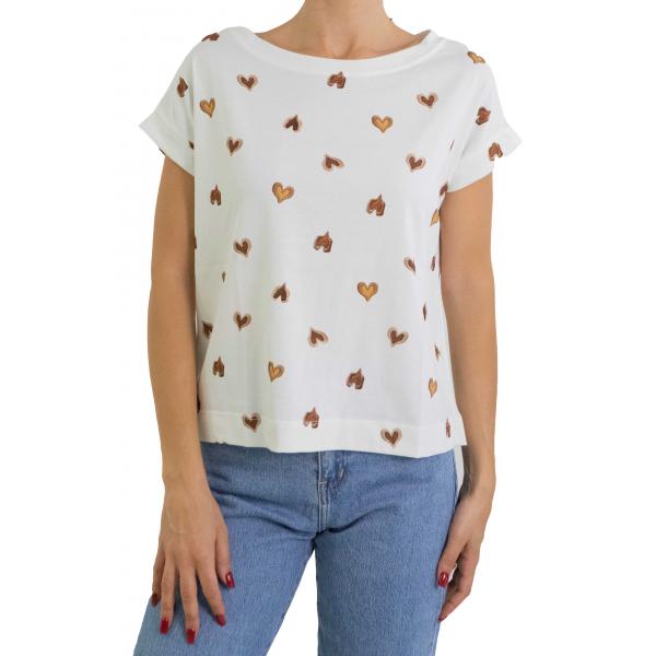 T shirt con cuoricini